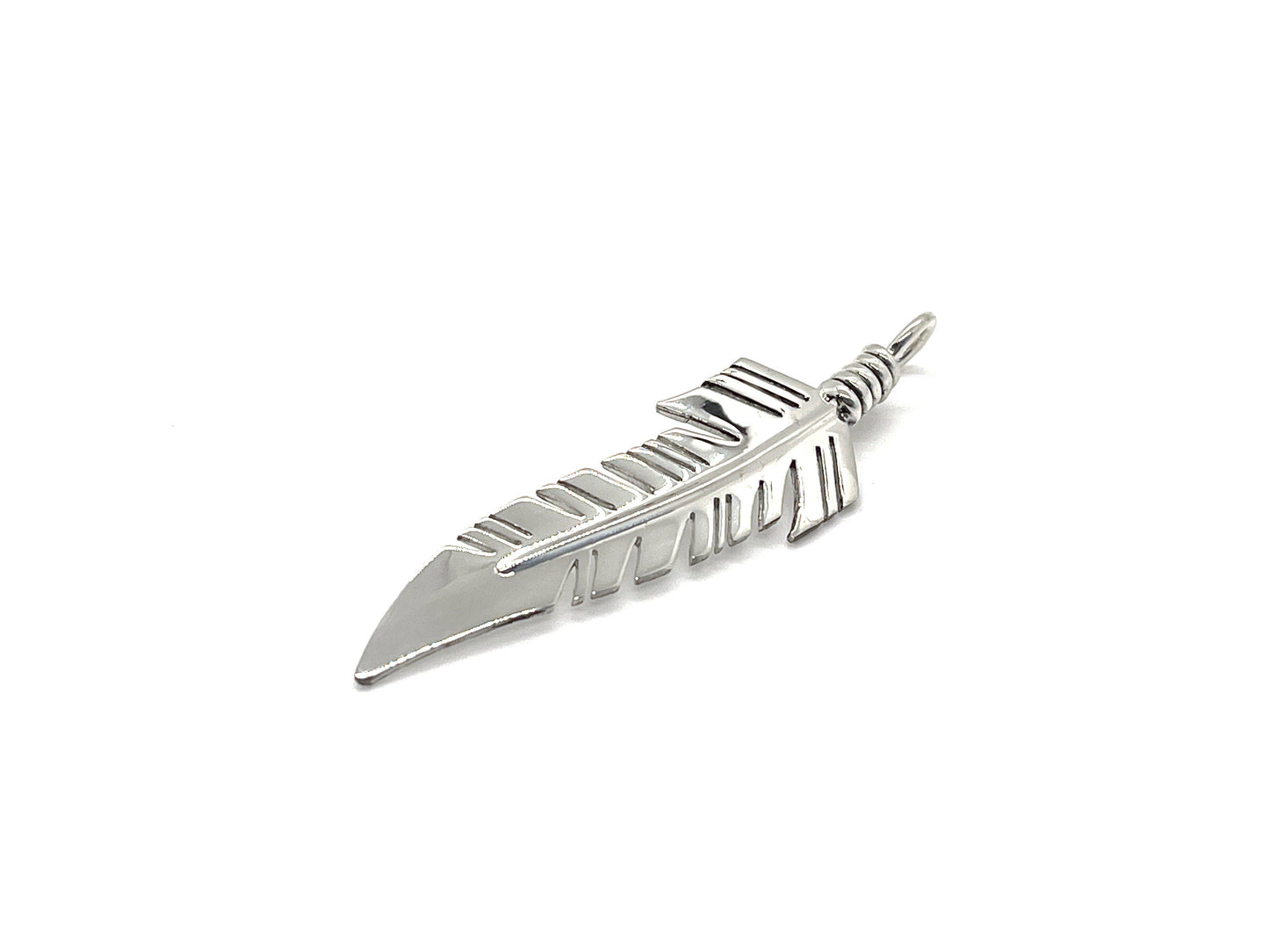 Feather Pendant-jewelry-Ray Tracey-Sorrel Sky Gallery