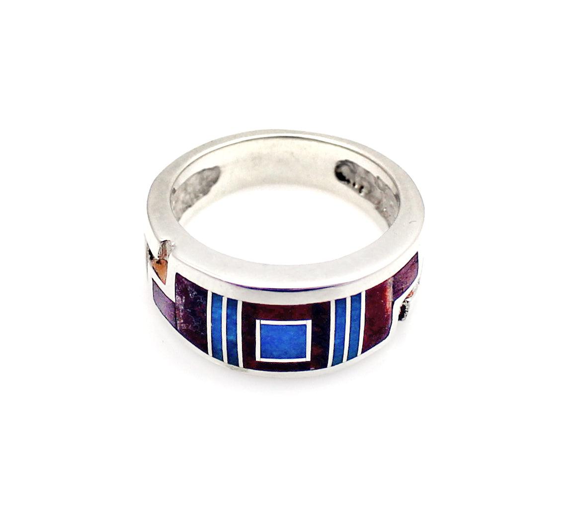 Narrow Arrow Swirl Band Ring-jewelry-Ray Tracey-Sorrel Sky Gallery