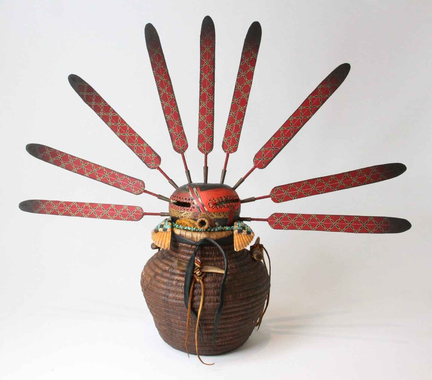 Basket Kachina #5-Gourd-Robert Rivera-Sorrel Sky Gallery