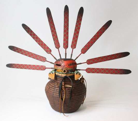 Basket Kachina #5-Gourd-Robert Rivera-Sorrel Sky Gallery