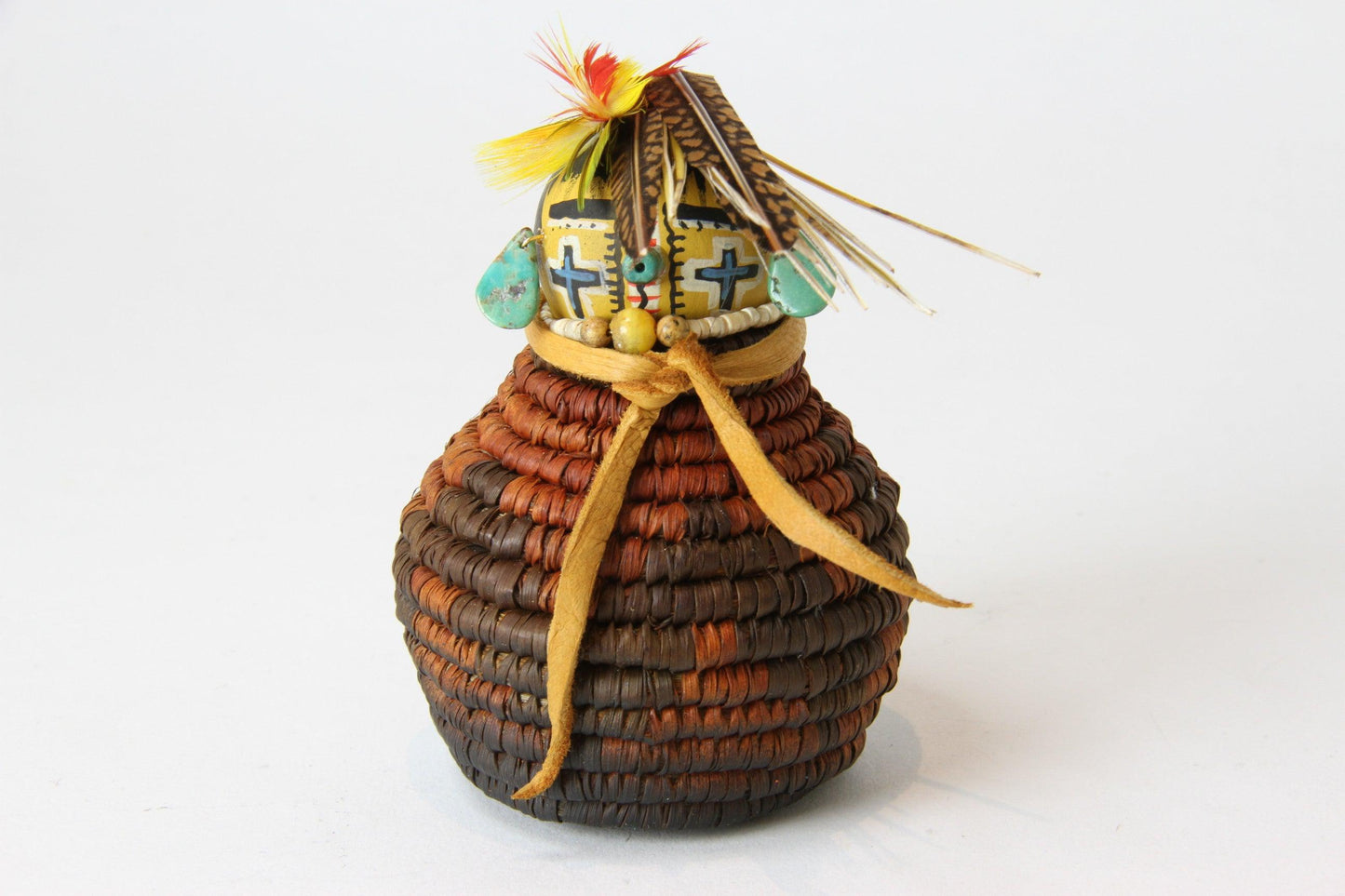 Basket Pre-historic Kachina-Gourd-Robert Rivera-Sorrel Sky Gallery