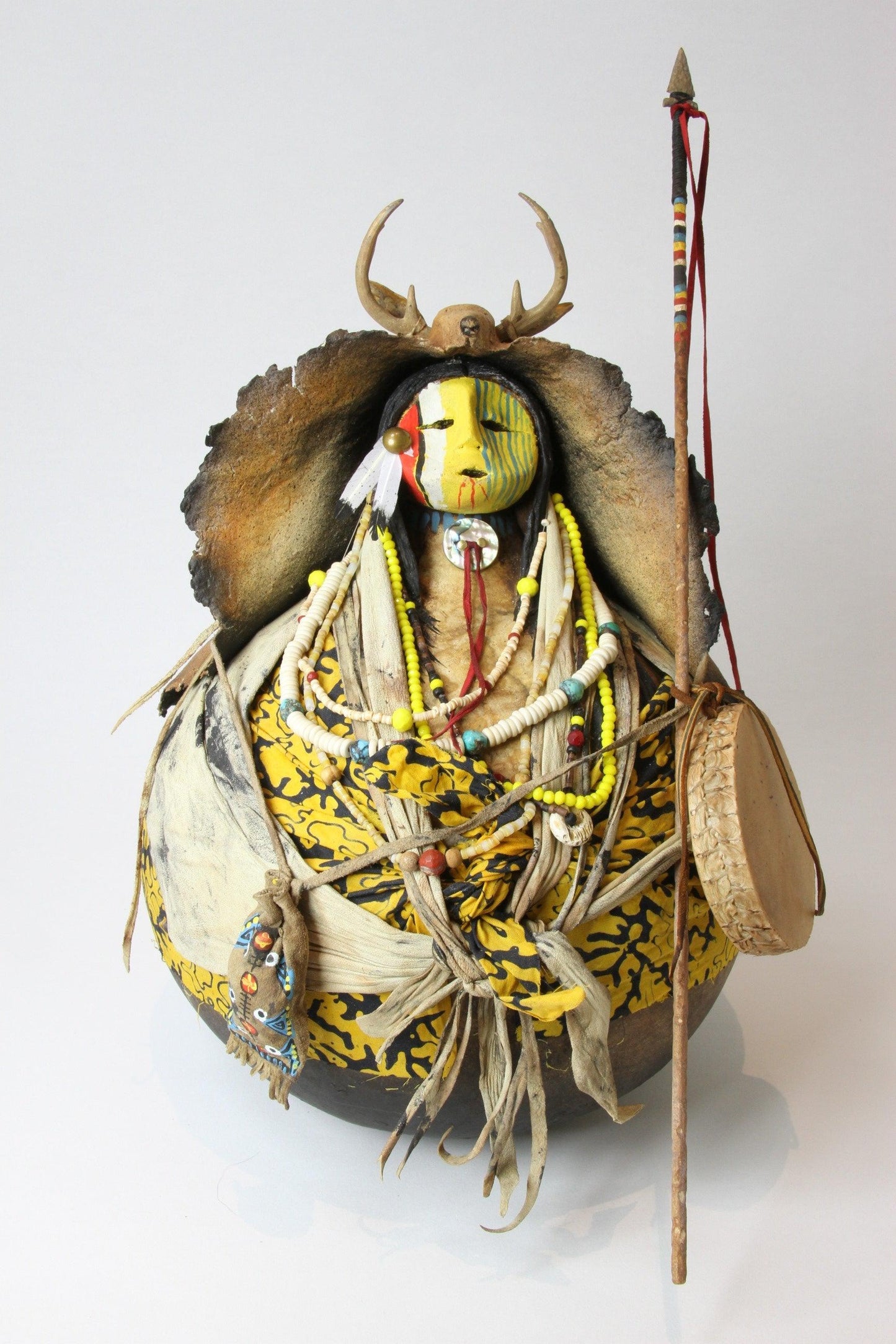 Deer Chanter Yellow Face-Gourd-Robert Rivera-Sorrel Sky Gallery