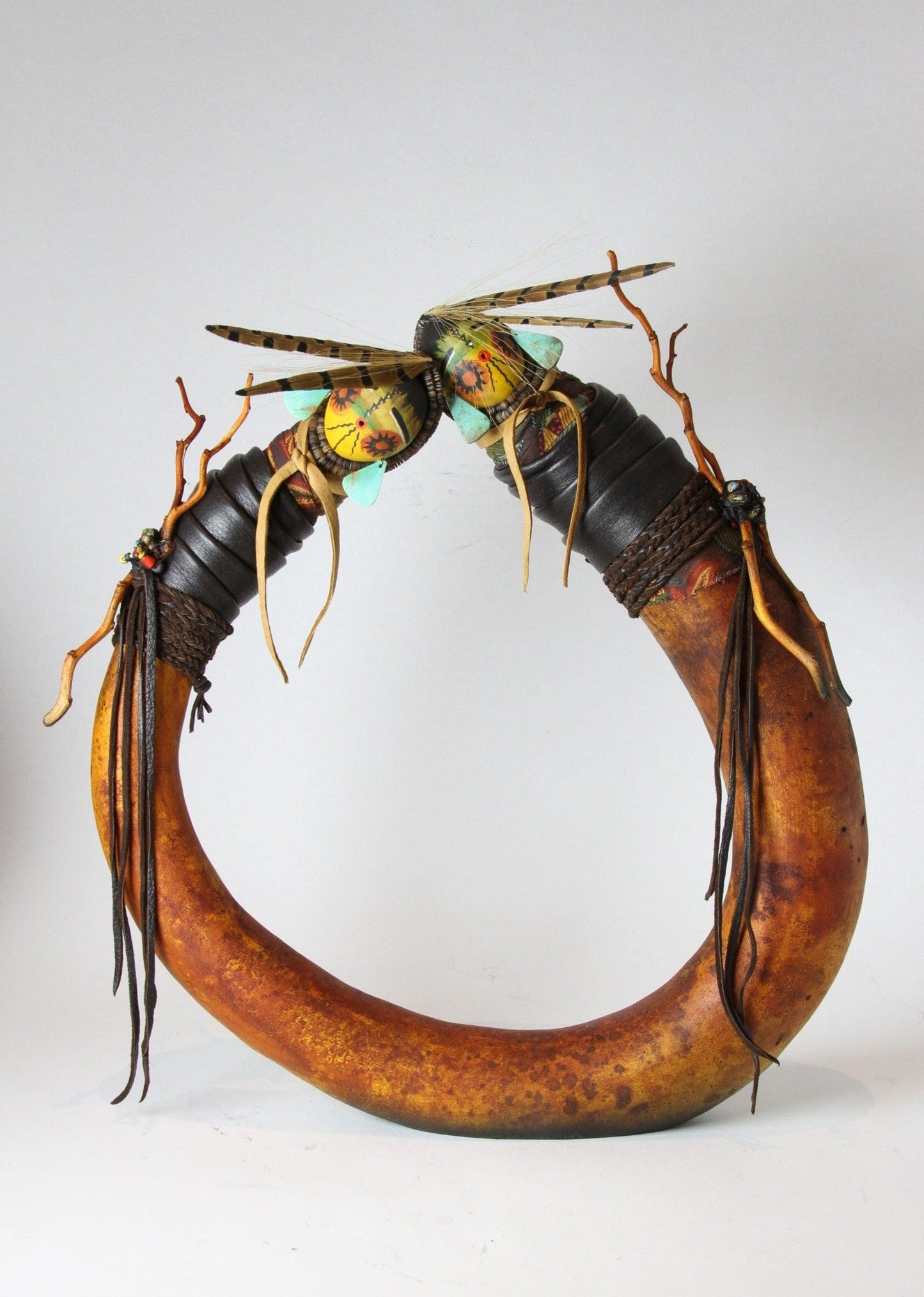 Double Kachina-Gourd-Robert Rivera-Sorrel Sky Gallery