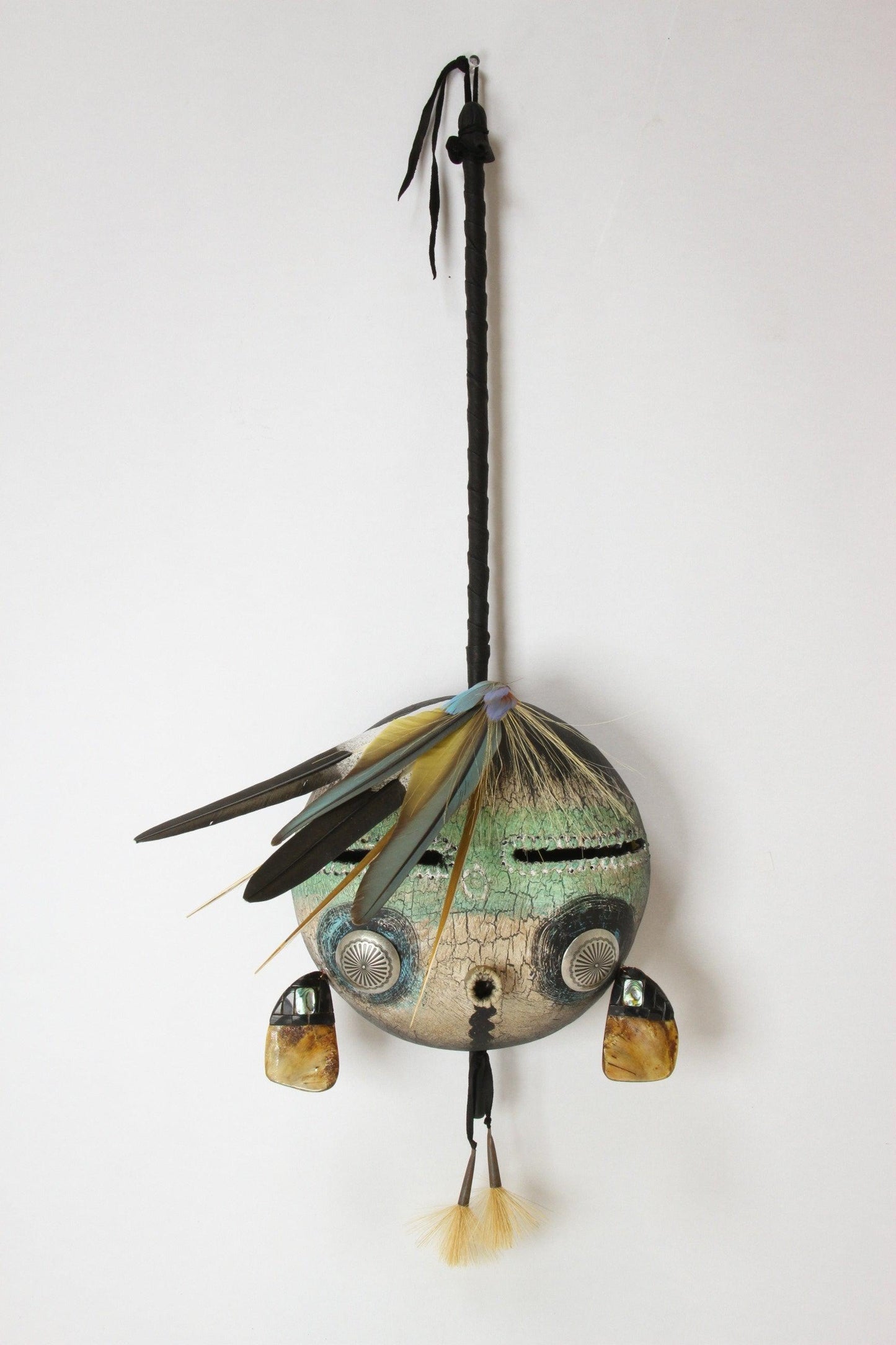 Rattle with Concho Cheeks & Handle-Gourd-Robert Rivera-Sorrel Sky Gallery
