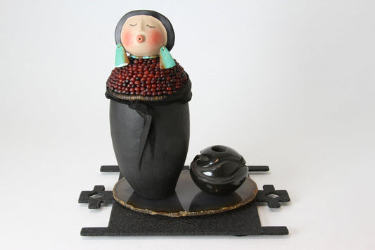 Santa Clara Corn Maiden-Gourd-Robert Rivera-Sorrel Sky Gallery