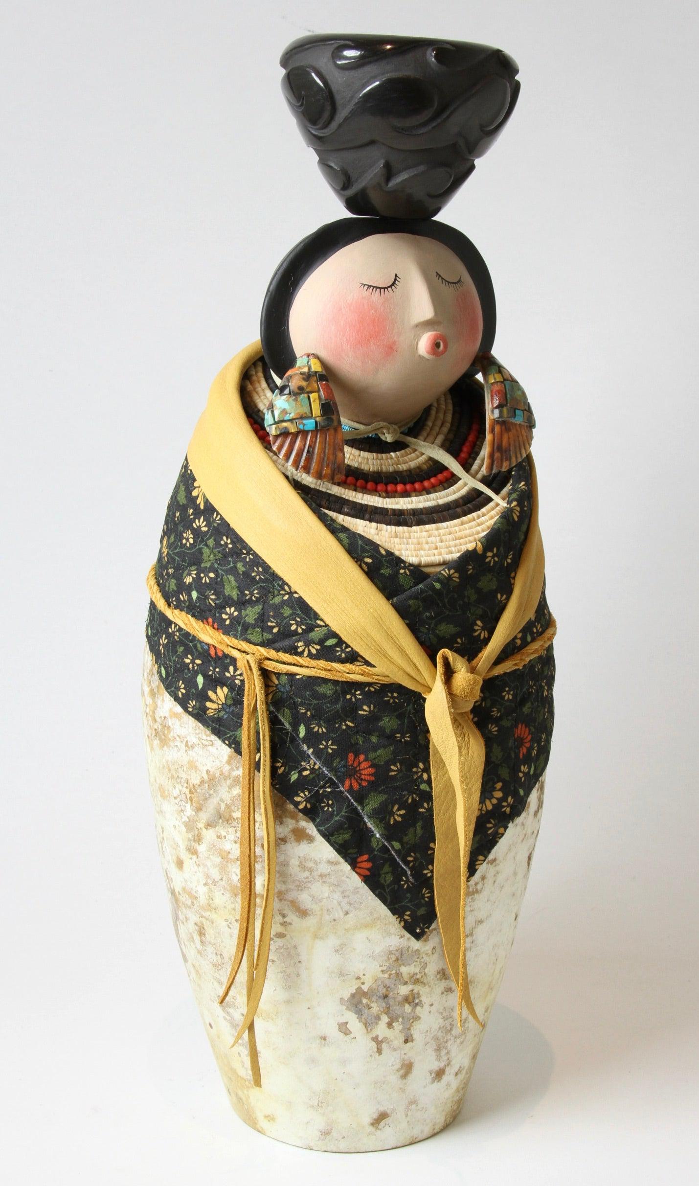 Santa Clara Pot Lady-Gourd-Robert Rivera-Sorrel Sky Gallery