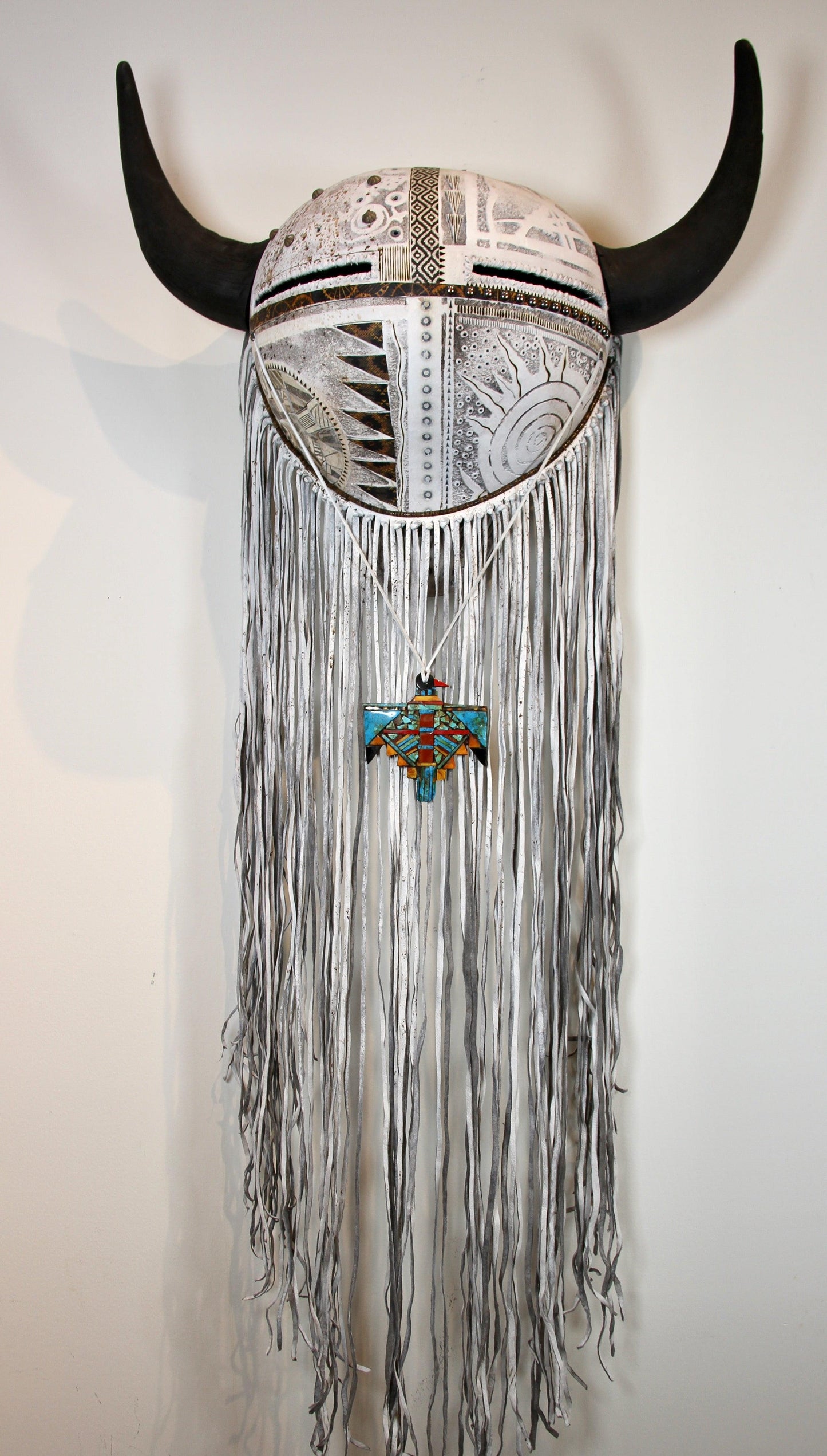 White Buffalo Mask-Gourd-Robert Rivera-Sorrel Sky Gallery