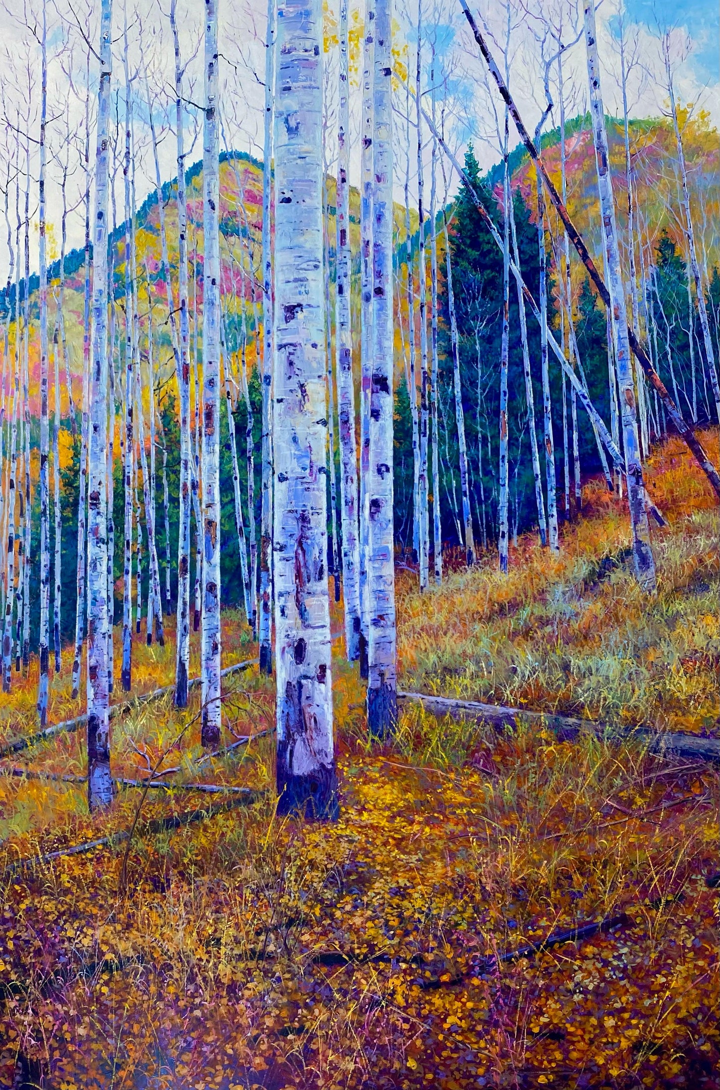 Colors Before Winter-Painting-Roberto Ugalde-Sorrel Sky Gallery