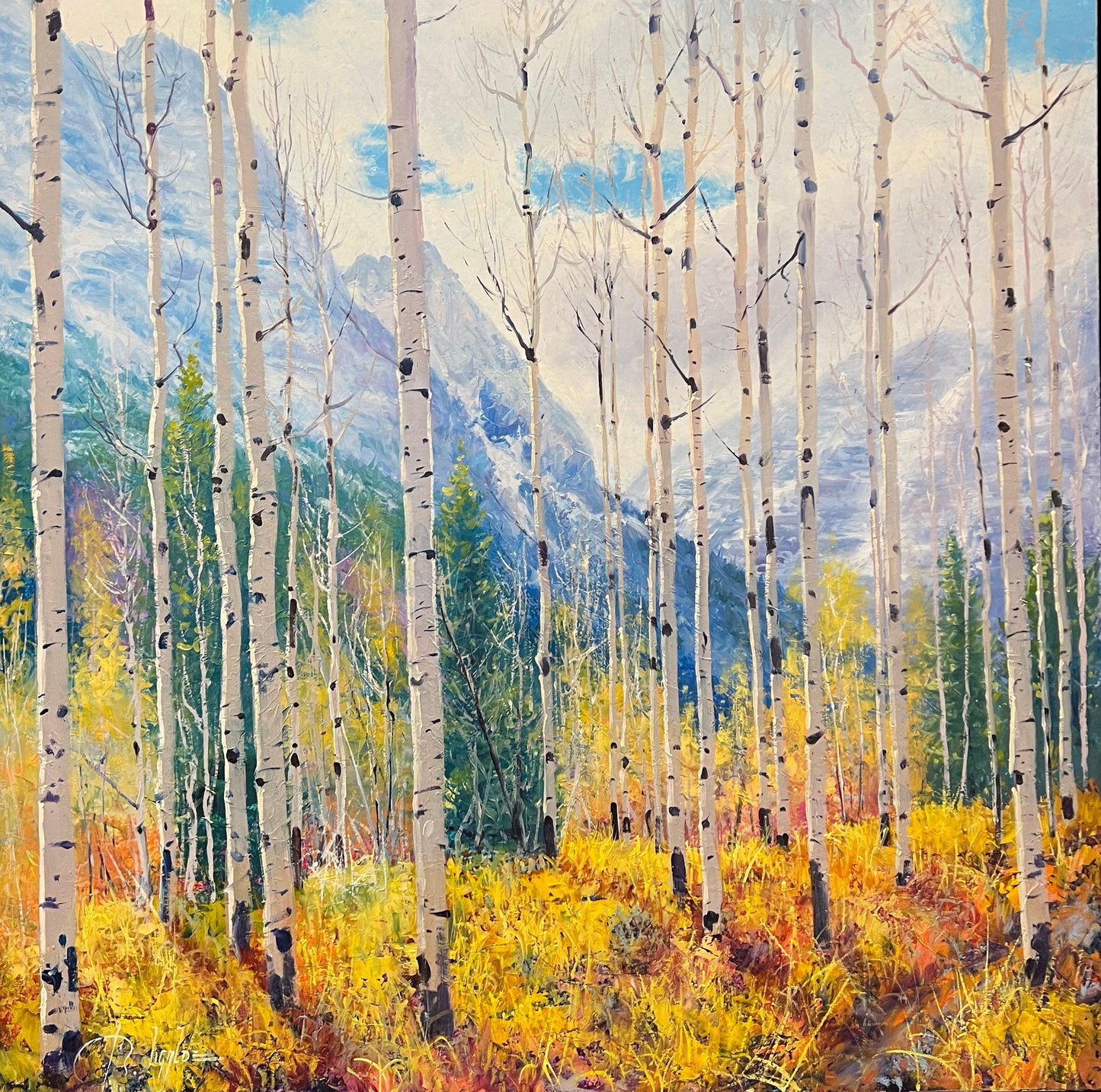 Maroon Bells Early Snow-Painting-Roberto Ugalde-Sorrel Sky Gallery