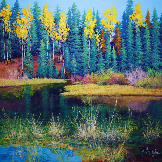 Telluride Pond-Painting-Roberto Ugalde-Sorrel Sky Gallery