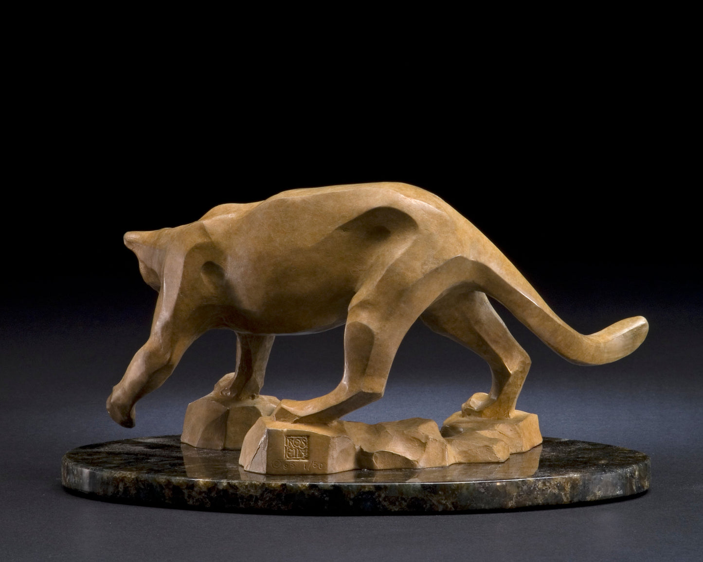 Mountain Fishing Mini-Sculpture-Rosetta-Sorrel Sky Gallery