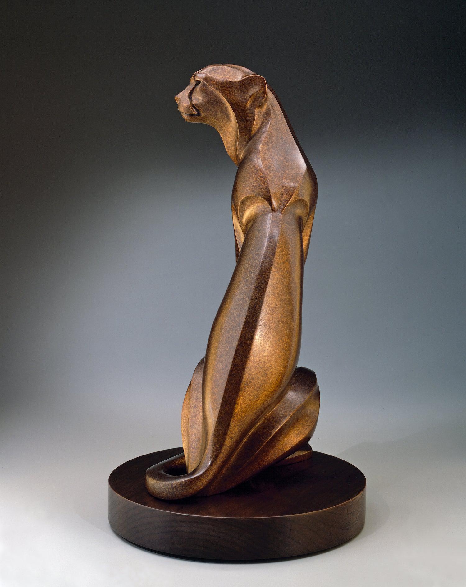 Seated Cheetah-Sculpture-Rosetta-Sorrel Sky Gallery