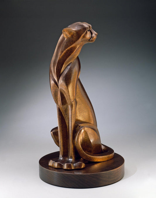Seated Cheetah-Sculpture-Rosetta-Sorrel Sky Gallery