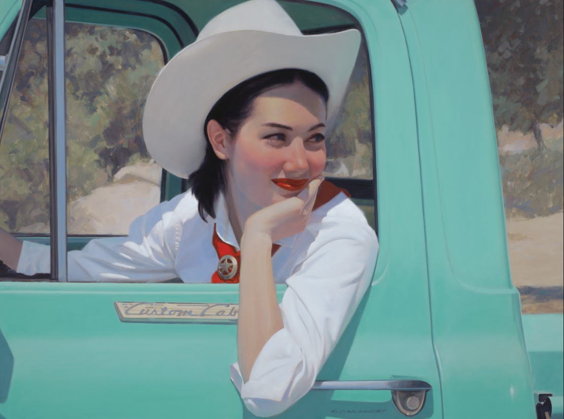 There Goes My Cowboy-Painting-S C Mummert-Sorrel Sky Gallery