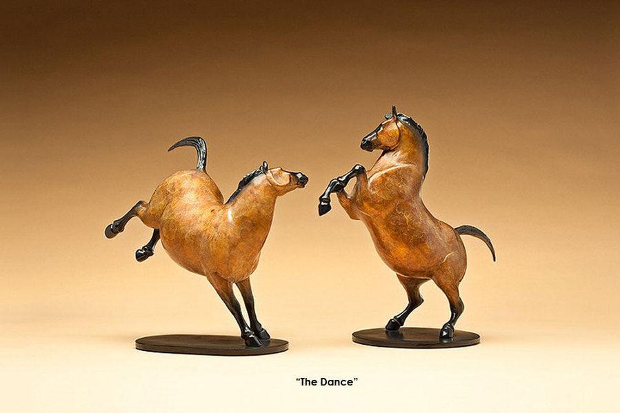 The Dance - Set of 2 (Bucking & Rearing)-Sculpture-Star Liana York-Sorrel Sky Gallery