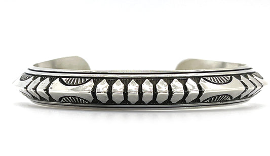 Silver Triangle Bracelet-jewelry-Sylvana Apache-Sorrel Sky Gallery