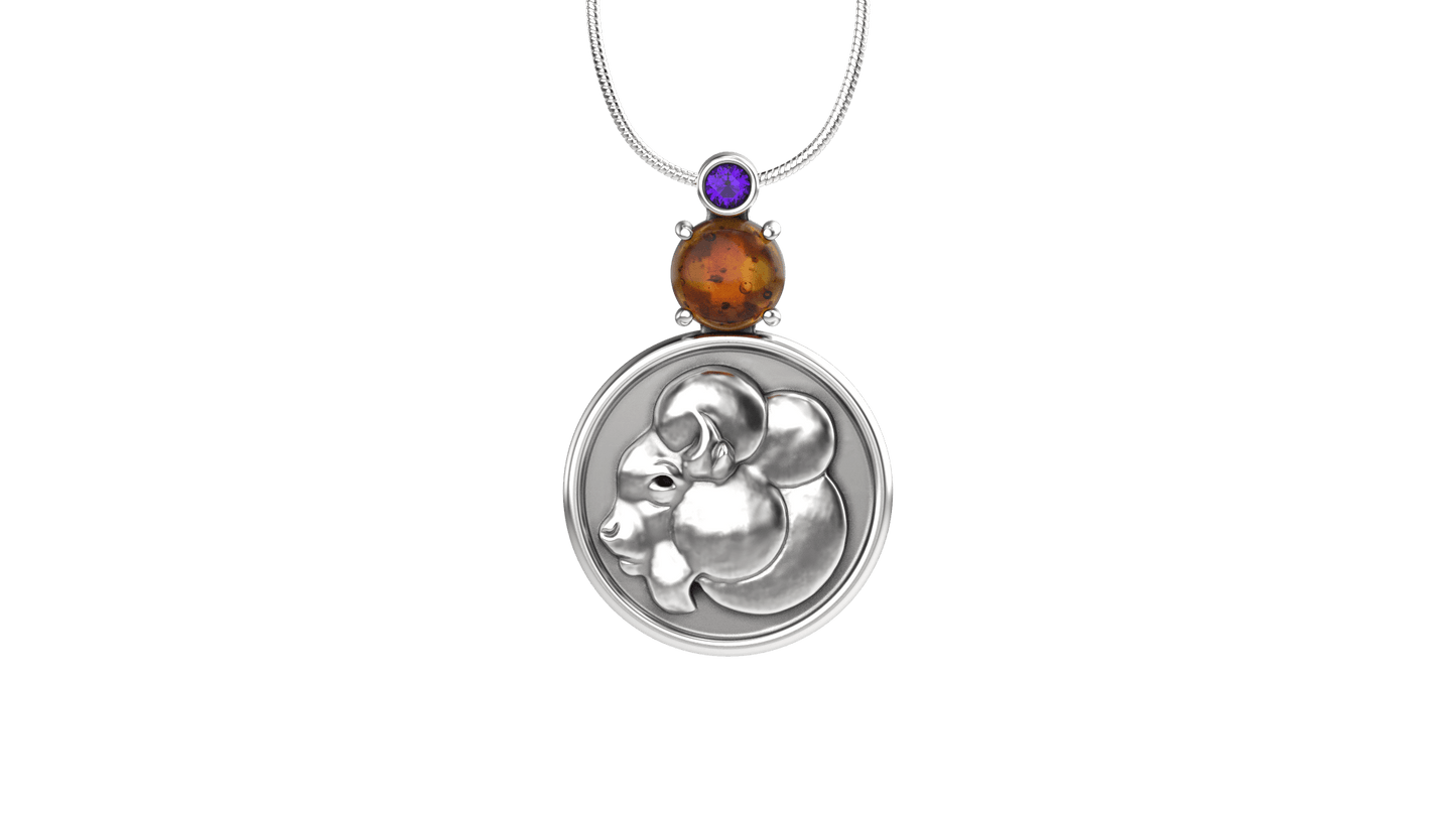 Bison Medallion Pendant-Jewelry-Tim Cherry-Sorrel Sky Gallery