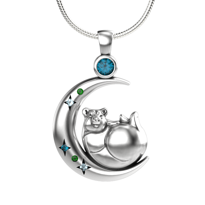Mother Bear Pendant-Jewelry-Tim Cherry-Sorrel Sky Gallery