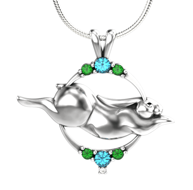 Rabbit Flyer Pendant-Jewelry-Tim Cherry-Sorrel Sky Gallery