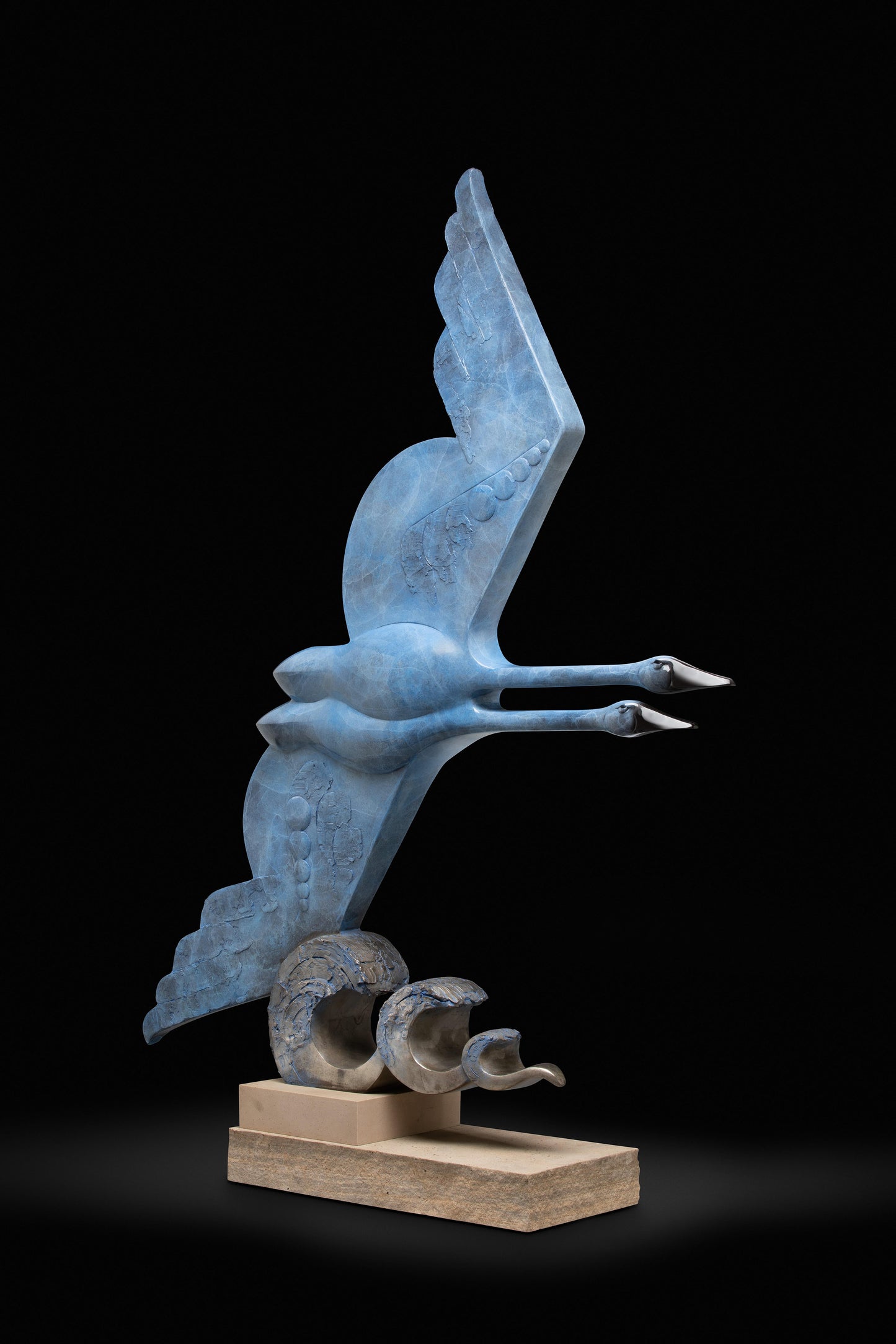 Against the Wind (Monument)-Sculpture-Tim Cherry-Sorrel Sky Gallery