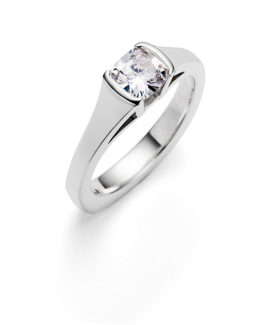 Galatea Cushion Cut Engagement Ring