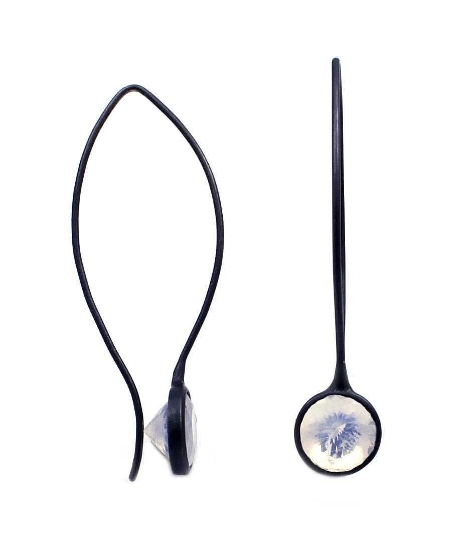 Moonstone Comet Earrings-Jewelry-Toby Pomeroy-Sorrel Sky Gallery