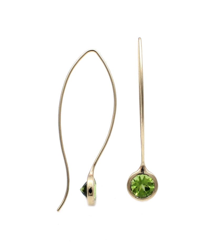 Peridot Comet Earrings-Jewelry-Toby Pomeroy-Sorrel Sky Gallery