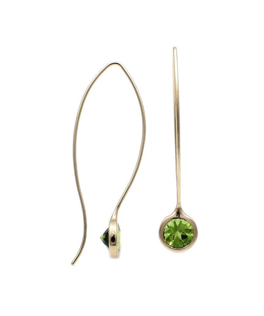 Peridot Comet Earrings-Jewelry-Toby Pomeroy-Sorrel Sky Gallery