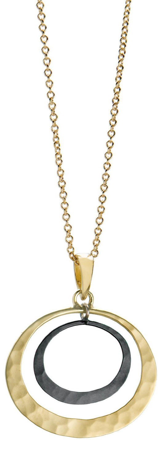 Petite Eclipse Two Tone Lunar Pendant