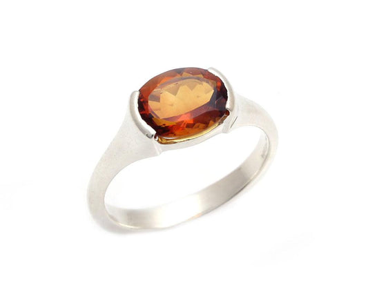 Fire Citrine Comet Ring-jewelry-Toby Pomeroy-Sorrel Sky Gallery