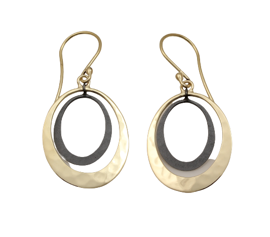 Short Petite Lunar Earrings-jewelry-Toby Pomeroy-Sorrel Sky Gallery