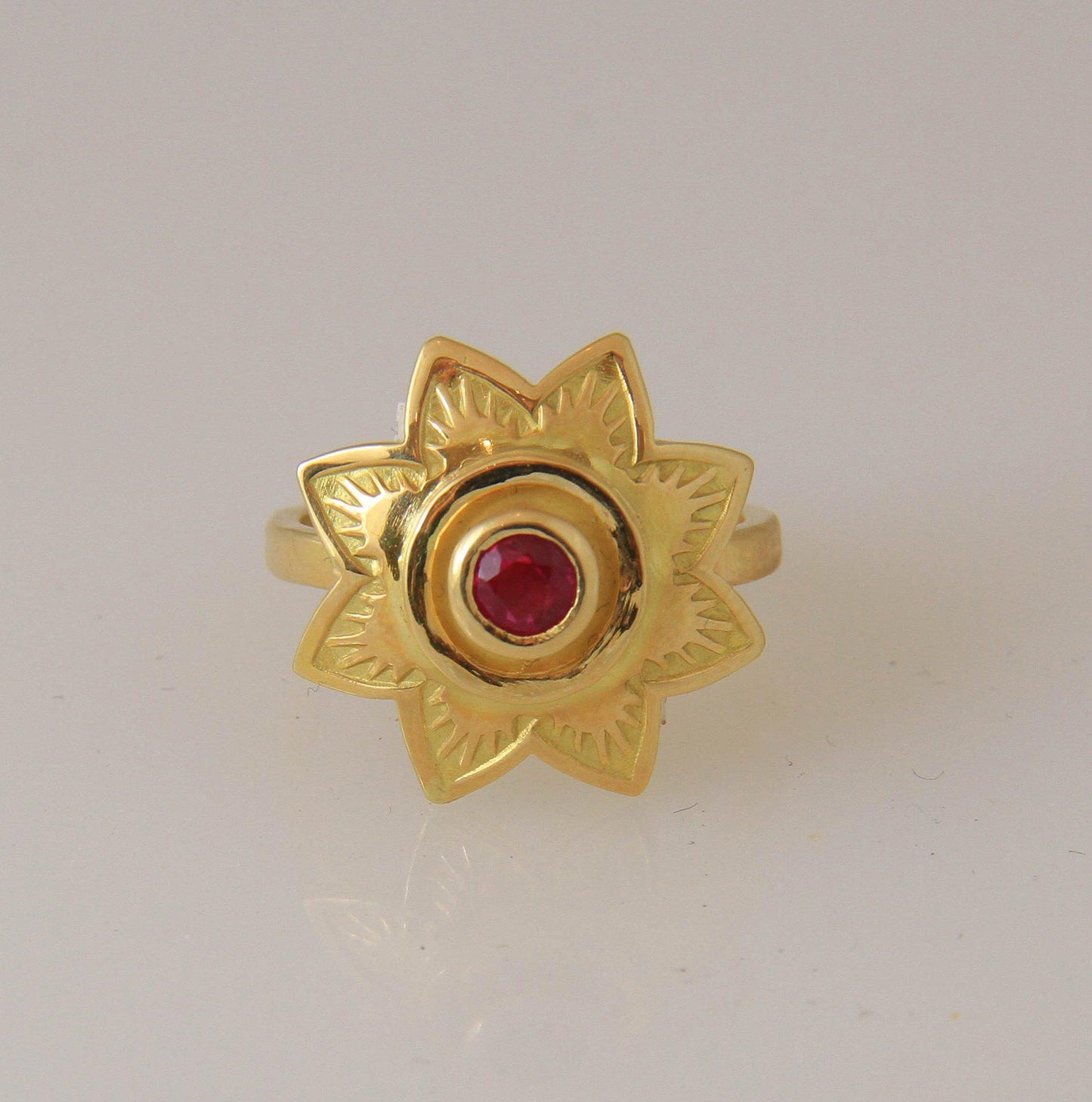 Ruby Starburst Ring
