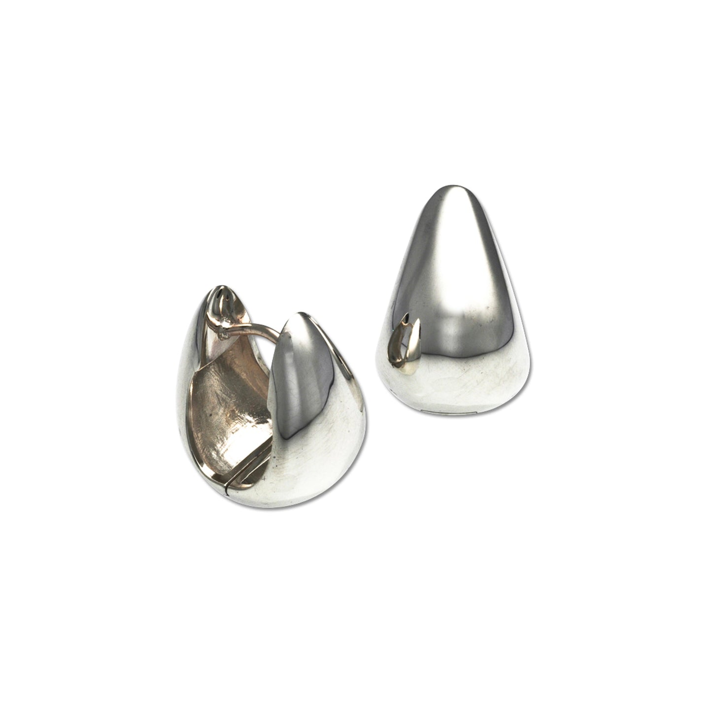 Teardrop Snap Hoop Earrings
