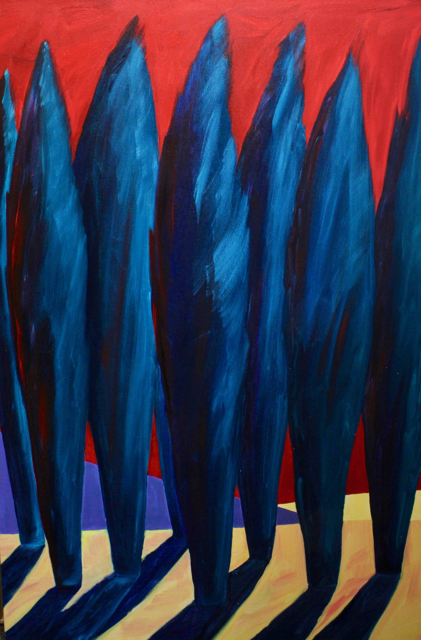 Aline Randle-Sorrel Sky Gallery-Painting-Eight with Red Sky