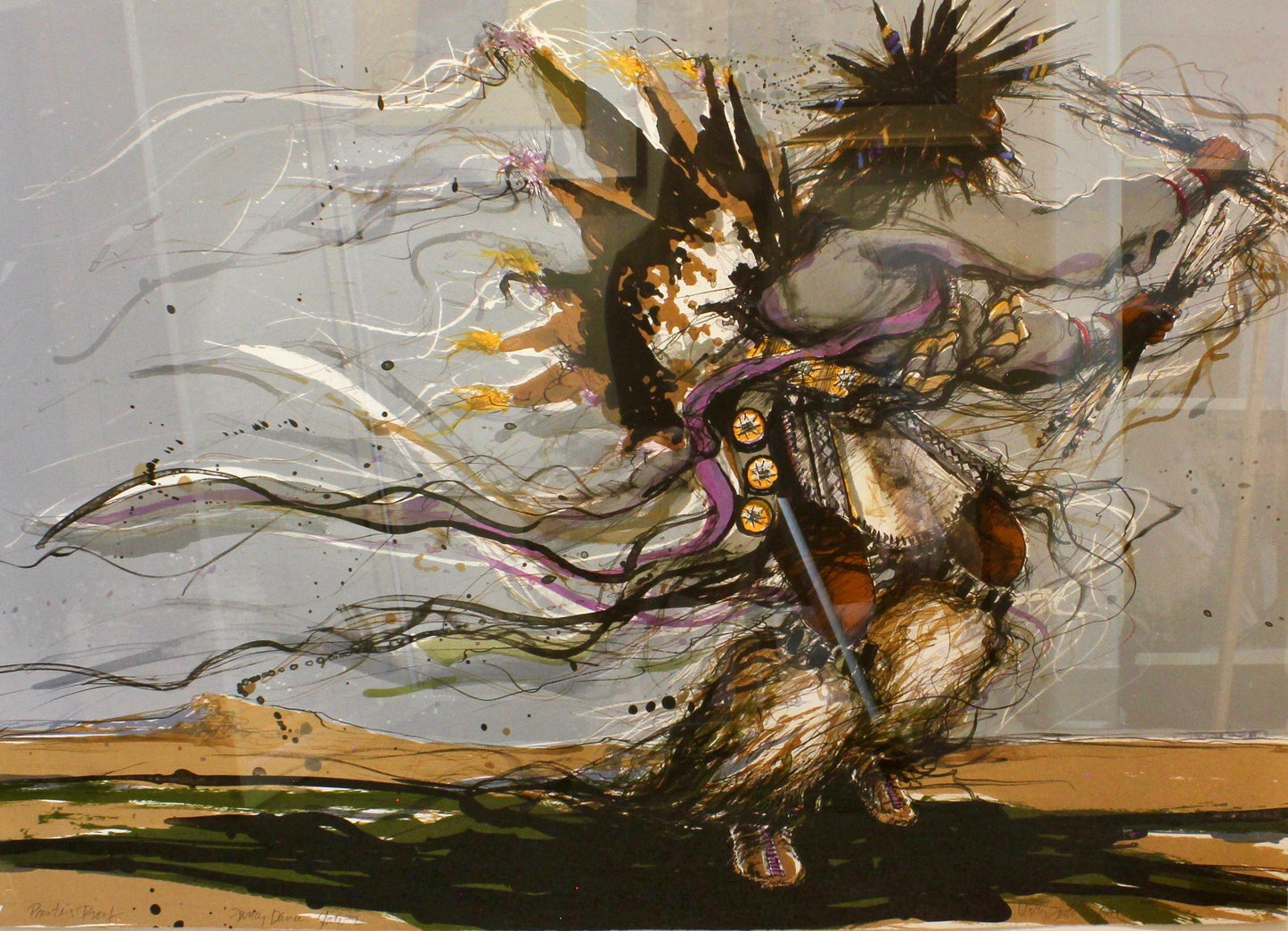 Aline Randle-Sorrel Sky Gallery-Painting-Fancy Dancer State 2