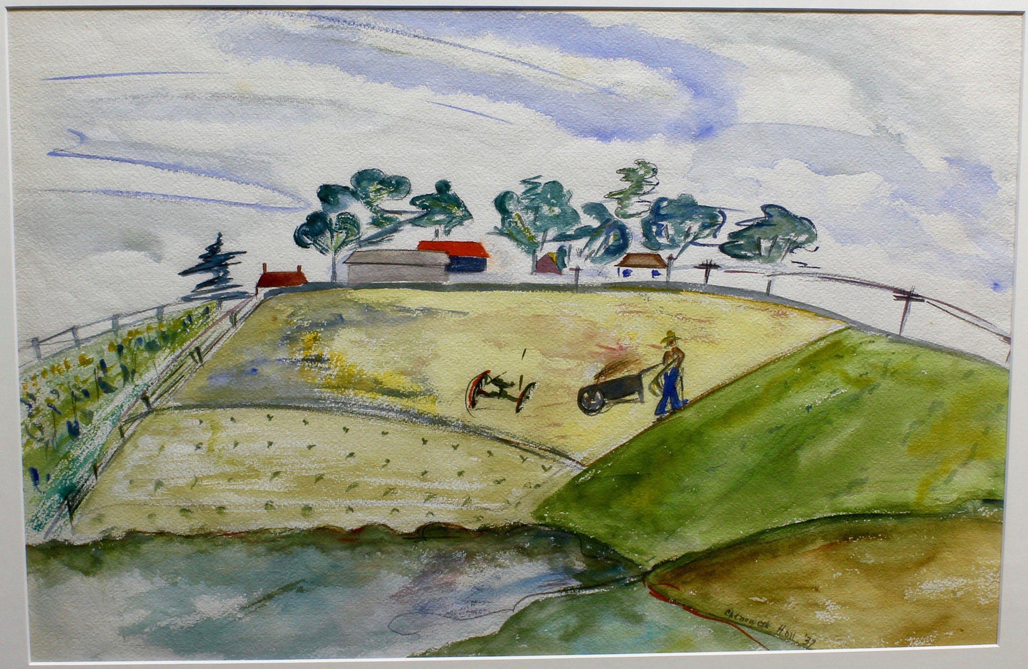 Aline Randle-Sorrel Sky Gallery-Painting-Fields at Southold