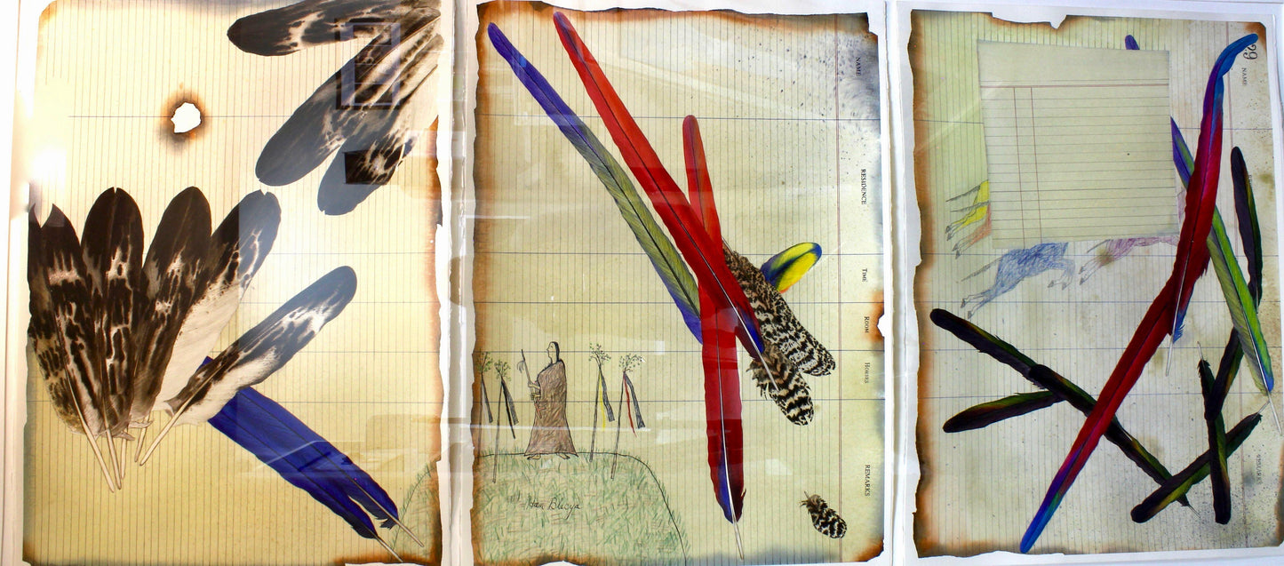 Aline Randle-Sorrel Sky Gallery-Painting-Ledger Series #29