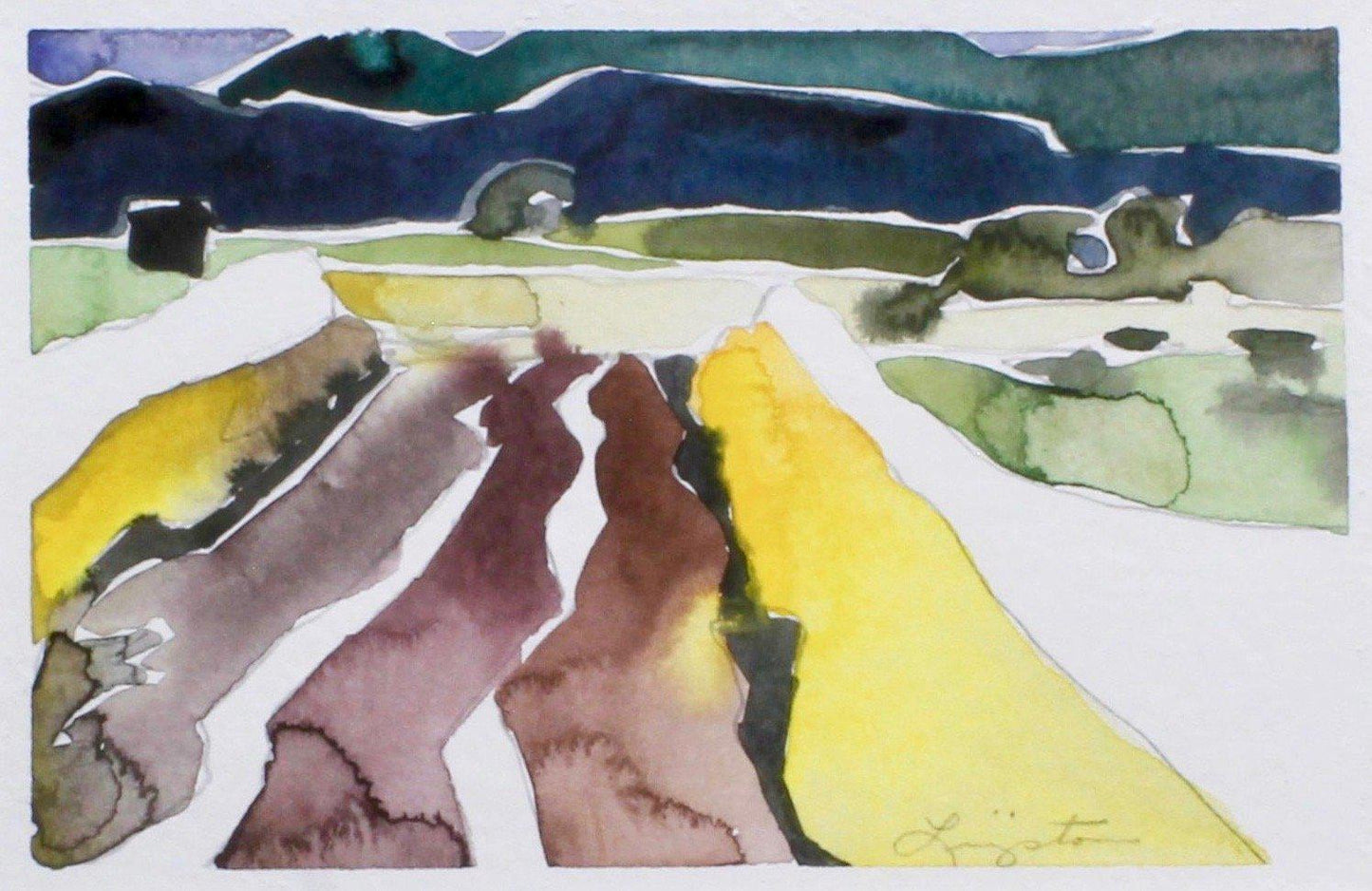 Aline Randle-Sorrel Sky Gallery-Painting-Road to New Mexico I