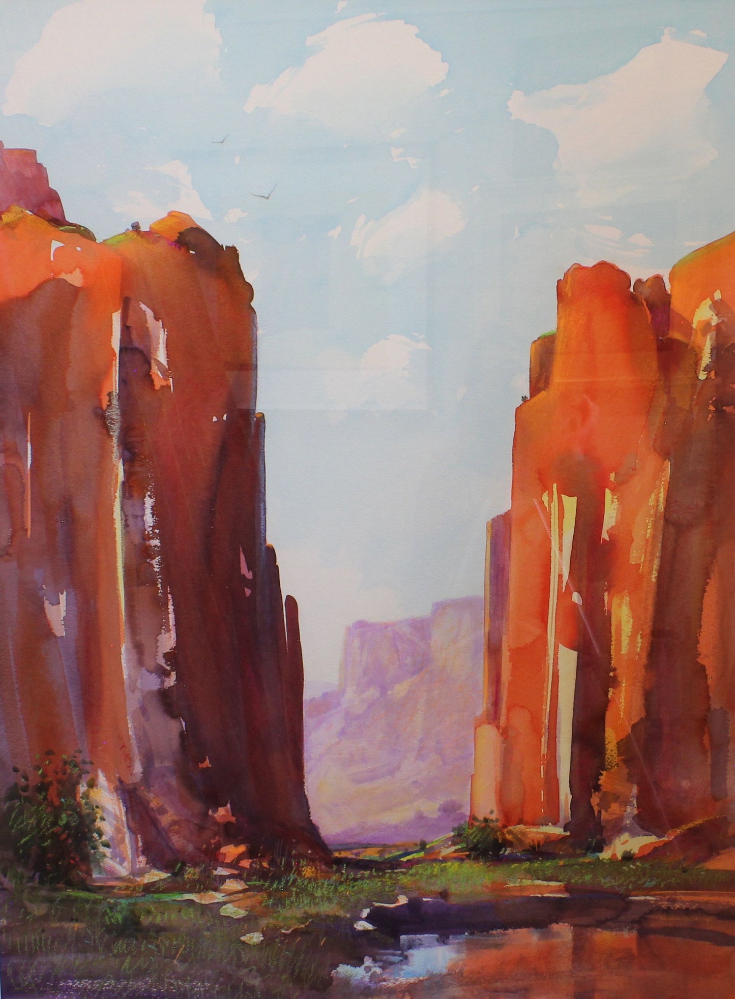 Rojo Acantildo-Painting-Aline Randle-Sorrel Sky Gallery