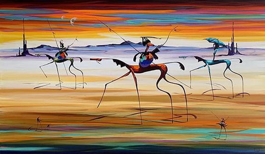 Sisters Escort-Painting-Arlene LaDell Hayes-Sorrel Sky Gallery