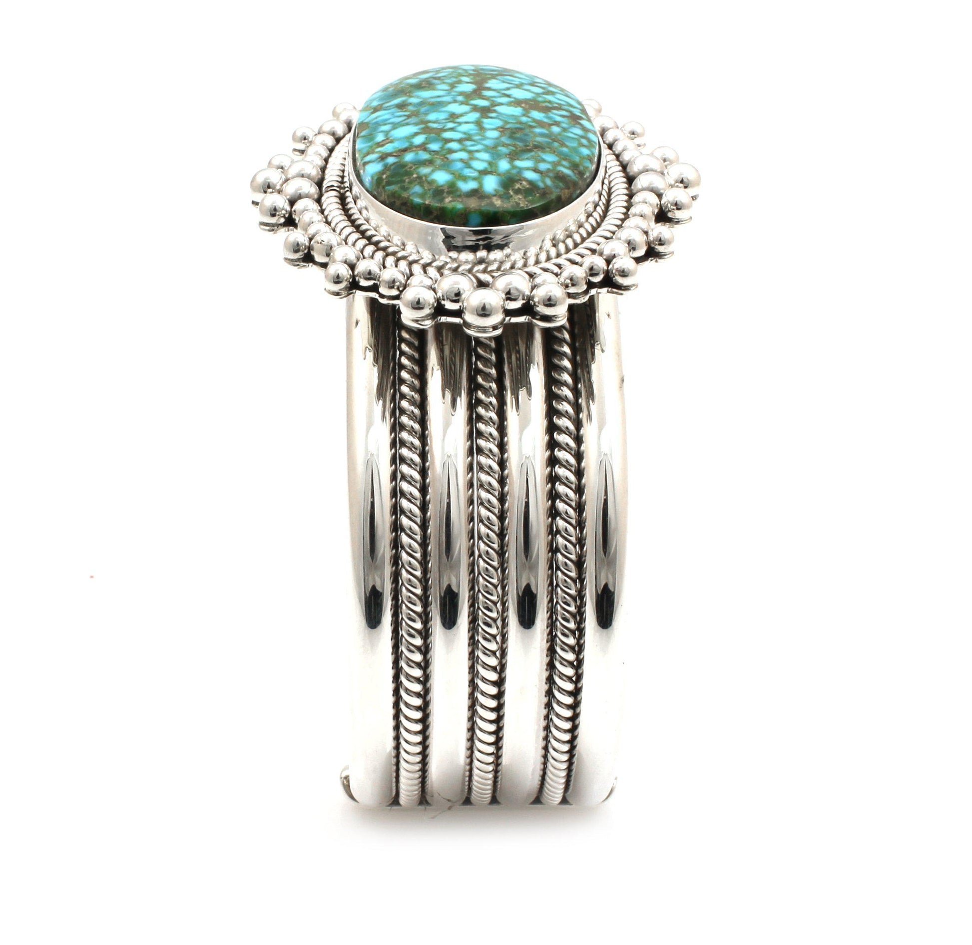 Kingman Turquoise Cuff Bracelet-Jewelry-Artie Yellowhorse-Sorrel Sky Gallery