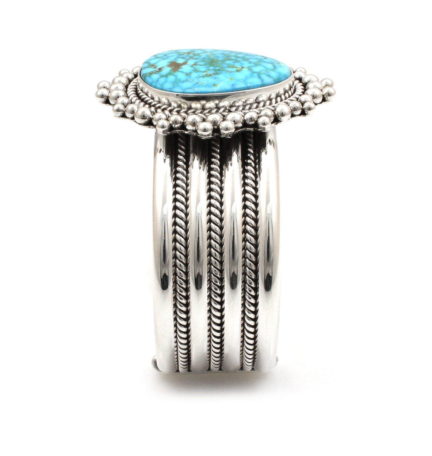 Kingman Turquoise Cuff Bracelet-Jewelry-Artie Yellowhorse-Sorrel Sky Gallery