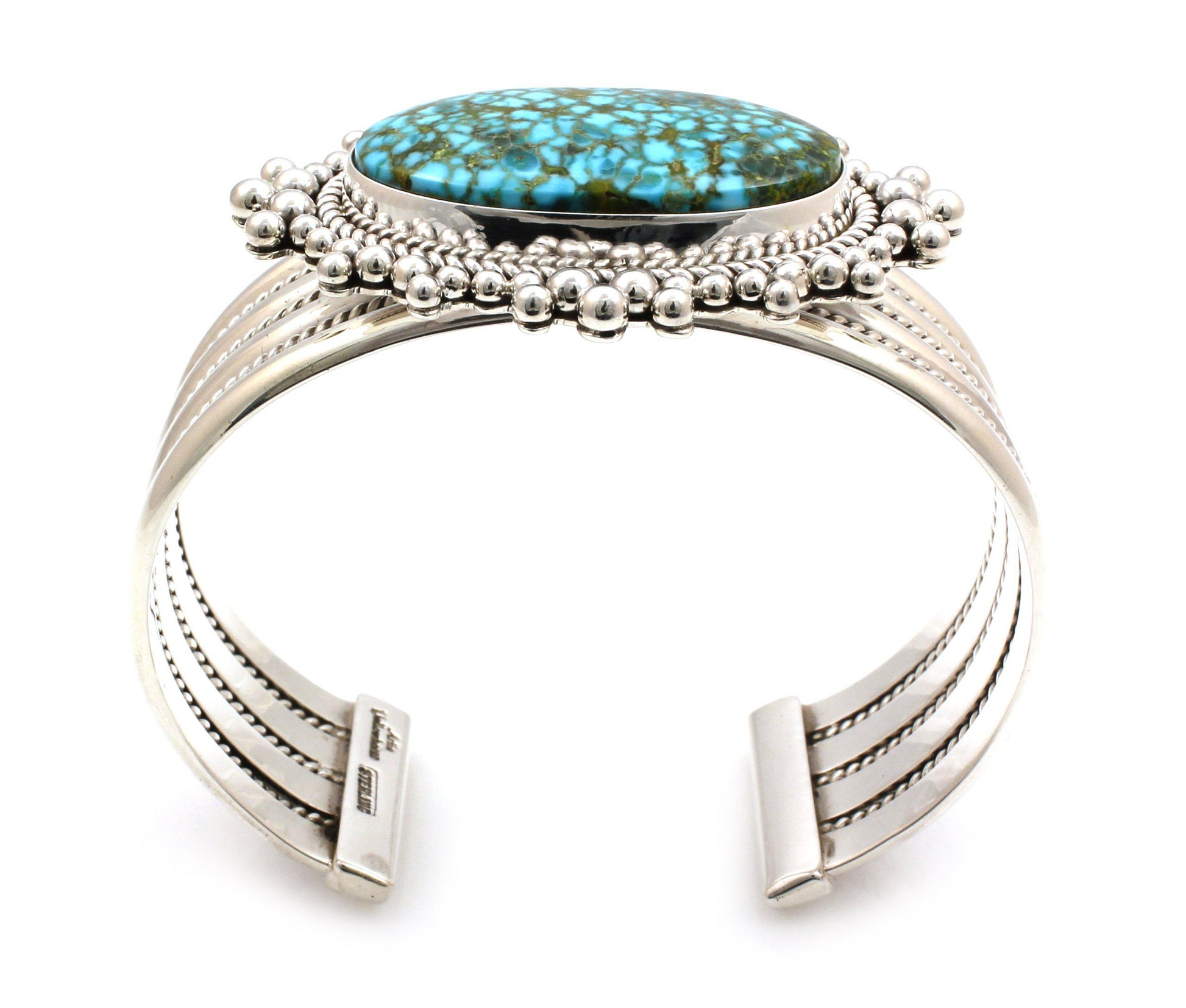 Kingman Turquoise Cuff Bracelet-Jewelry-Artie Yellowhorse-Sorrel Sky Gallery
