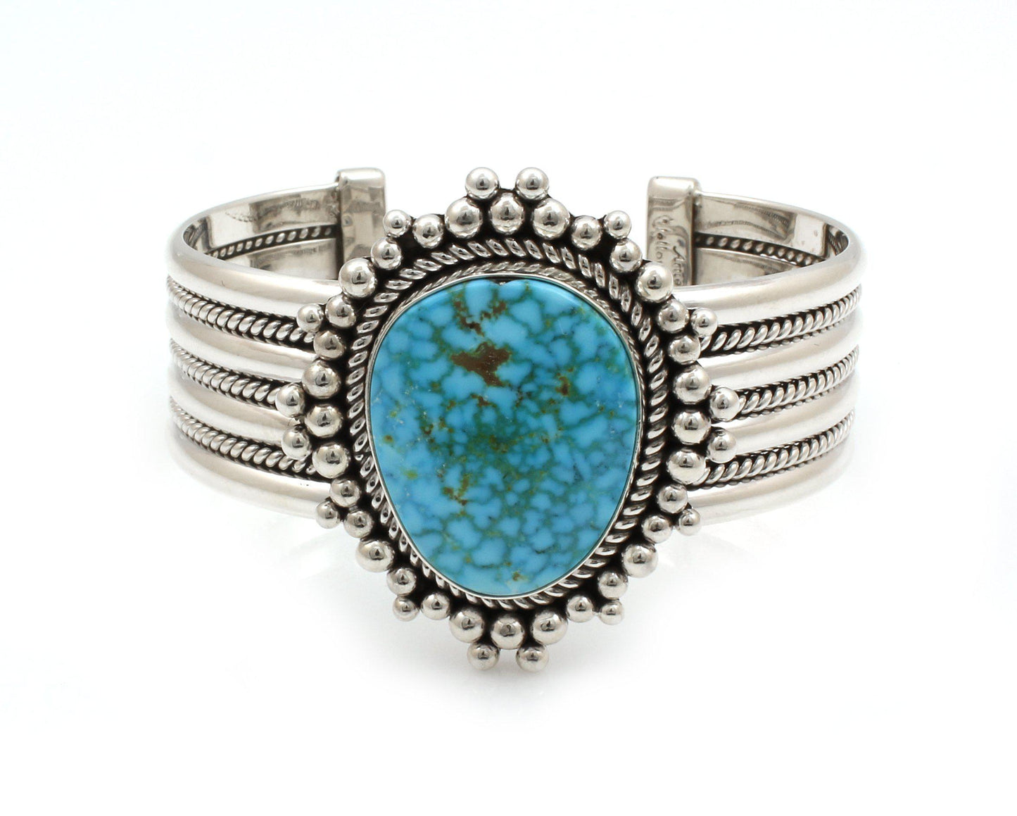 Kingman Turquoise Cuff Bracelet-Jewelry-Artie Yellowhorse-Sorrel Sky Gallery