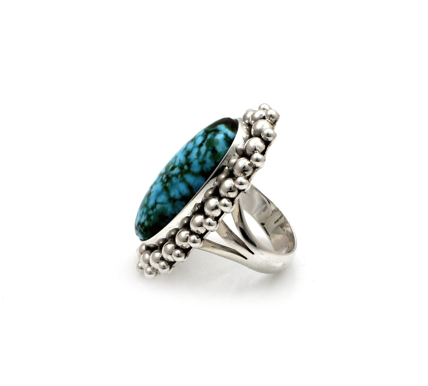 Kingman Turquoise Ring-Jewelry-Artie Yellowhorse-Sorrel Sky Gallery