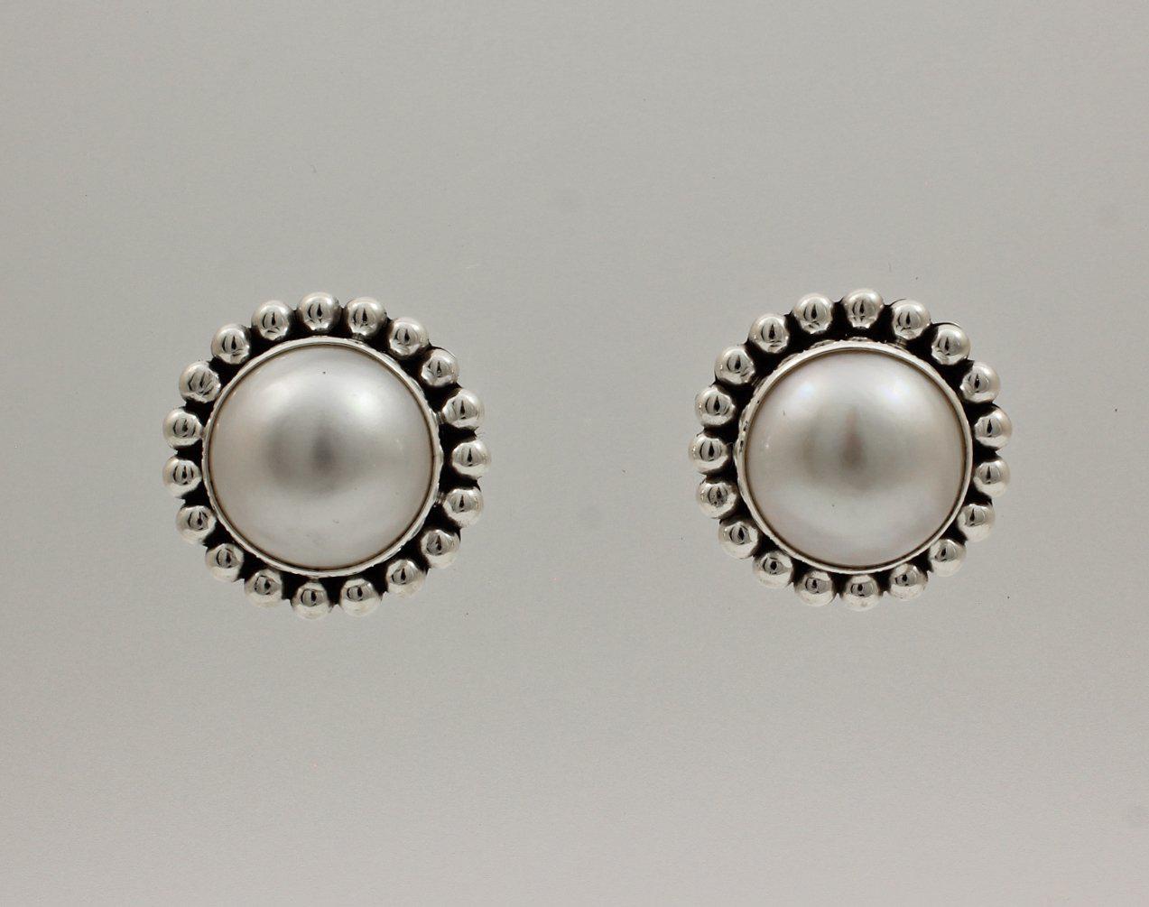 Mabe Pearl Post Earrings