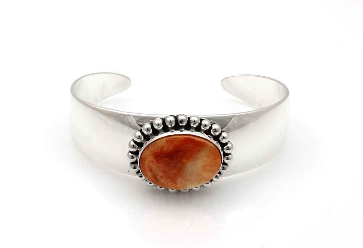 Orange Spiny Oyster Cuff Bracelet