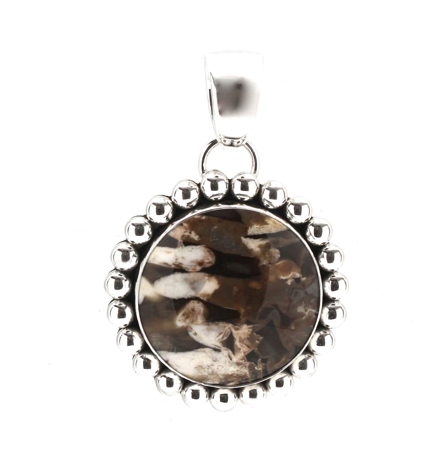 Artie Yellowhorse-Peanutwood Pendant-Sorrel Sky Gallery-Jewelry