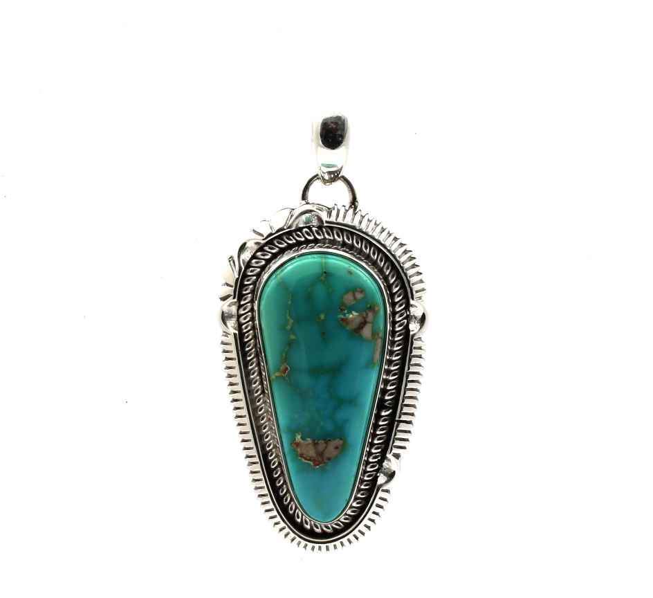 Royston Turquoise Pendant | Artie Yellowhorse | Sorrel Sky Gallery