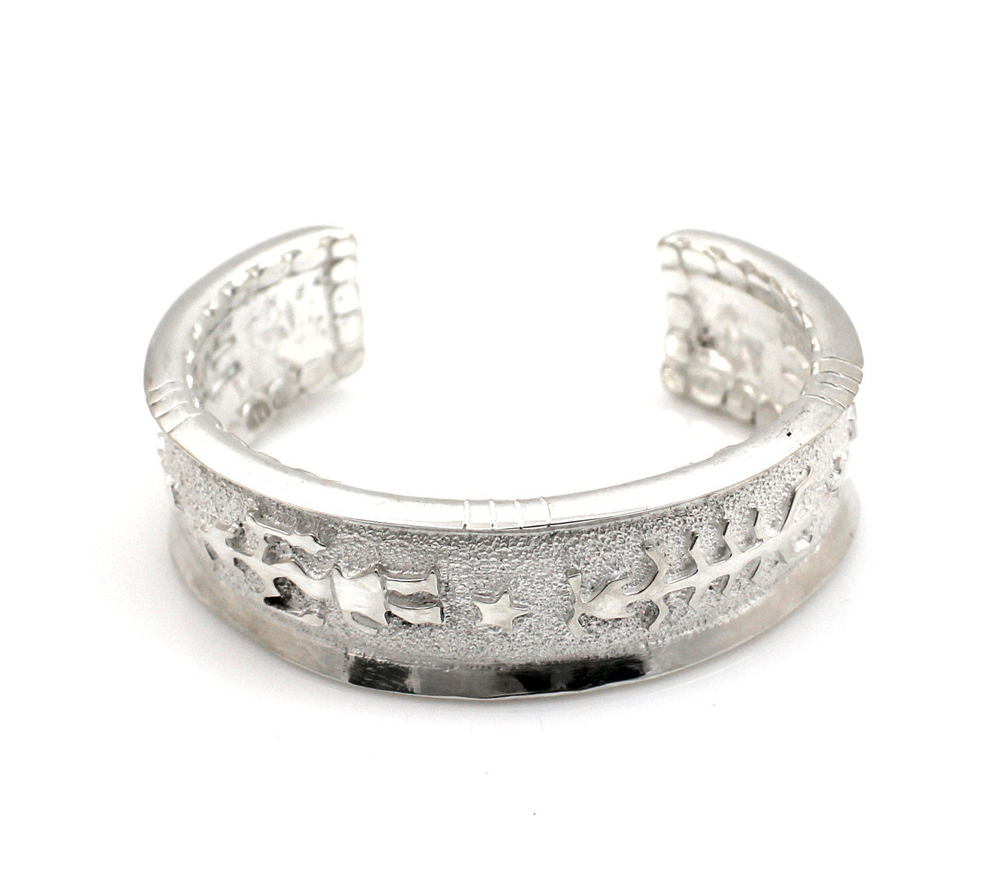 All Metal Yei Bi Chi Cuff Bracelet-Jewelry-Ben Nighthorse-Sorrel Sky Gallery